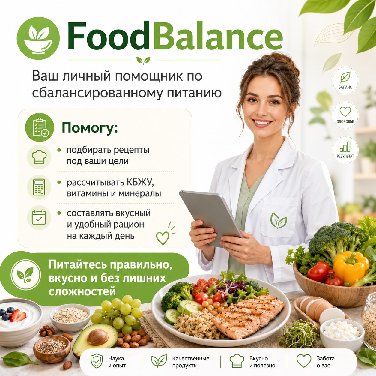 FoodBalance — личный помощник по сбалансированному питанию